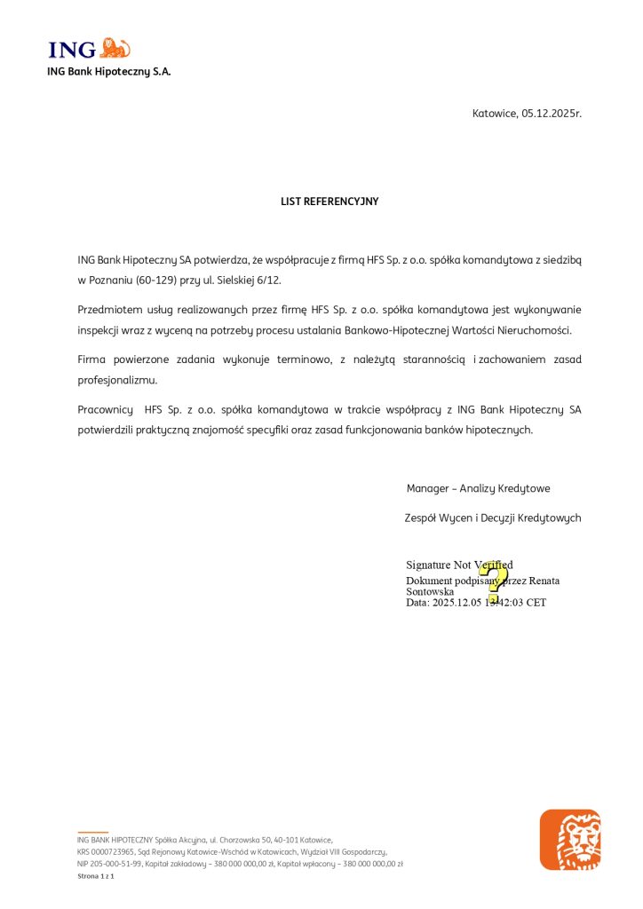 Referencja – Bank Hipoteczny (ING)