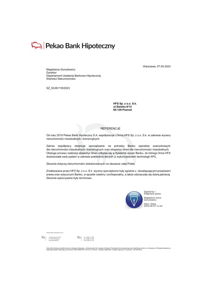 Referencja – Santander Bank Polska